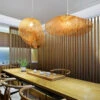 Bamboo Pendant Light Woven Lampshape
