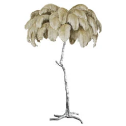 Luxury Ostrich Feather Brass Floor Lamp -Demolights Sales Store 10 430589a2 7dd4 4dac a4df 02666d34cb5b