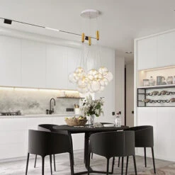 Nordic Glass Lamp Design Bubble Chandelier