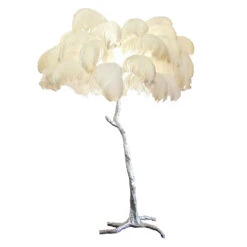 Luxury Ostrich Feather Brass Floor Lamp -Demolights Sales Store 2 89935fa9 f603 48d2 9102 92da30714a12