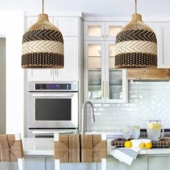 Rattan Pendant Light Woven Light Fixture