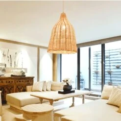Rattan Pendant Light Handmade Basket Lamp -Demolights Sales Store 30cm 02 1