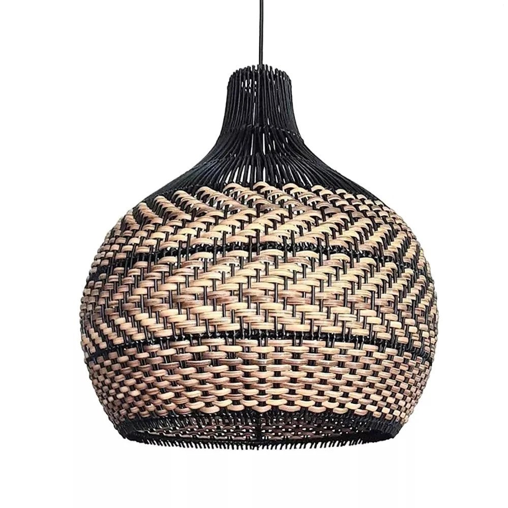 Minimalism Rattan Ceiling Light Fixture Woven Pendant Lampshade 6 Minimalism Rattan Ceiling Light Fixture Woven Pendant Lampshade - Image 6