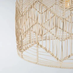 Handmade Basket Rattan Pendant Light Shades For Living Room -Demolights Sales Store 32