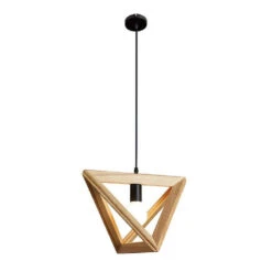 Nordic Simplicity Pendant Lamp Decoration Wooden Light Fixture -Demolights Sales Store 42cm 01 1