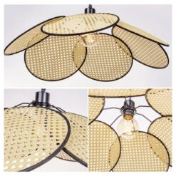 Modern Rattan Pendant Lights Handwoven Lampshade -Demolights Sales Store 46