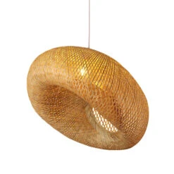 Bamboo Pendant Light Woven Lampshape -Demolights Sales Store 50cm 01