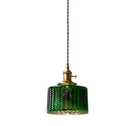 Green Ripple Glass Hanging Light Fixture -Demolights Sales Store 51SgauOkAUS 1