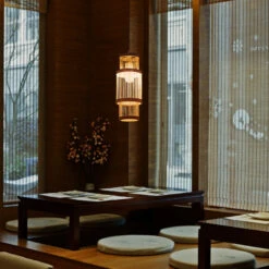 Mid-century Craft Bamboo Pendant Lights