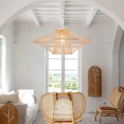 Handmade Bamboo Pendant Light Artistic Chandelier Home Decor -Demolights Sales Store 60cm 30cm 04 1
