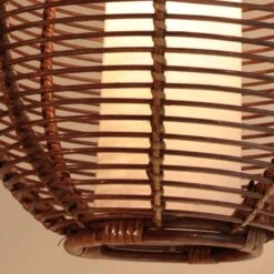 Brown Basket Bamboo Ceiling Lamp For Living Room -Demolights Sales Store 61RGri2XrSL