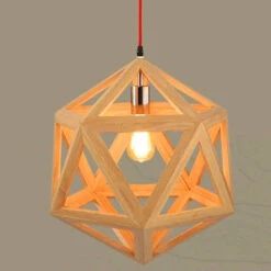 Nordic Loft Style Geometric Wooden Modern Pendant Light -Demolights Sales Store 61 oUQNWpvL