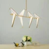 Nordic Creative Paper Cranes Ceiling Light Origami Bird Pendant Lamps