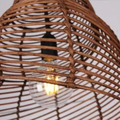 Conch Wicker Lamp Handmade Rattan Light Bamboo Lampshade -Demolights Sales Store 71SWMz2IU3L 1