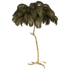 Luxury Ostrich Feather Brass Floor Lamp -Demolights Sales Store 7 8655d7f6 7627 40ae a297 db6206725559