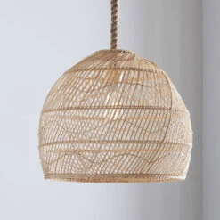 Nordic Rattan Pendant Light Living Room Hanging Lamp Shade -Demolights Sales Store 8