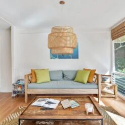 Creative Bamboo Pendant Light Home Decor Lampshade