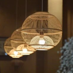 Traditional Bamboo Pendant Artistic Suspension Hanging Light Fixture -Demolights Sales Store ATH10341 2 1