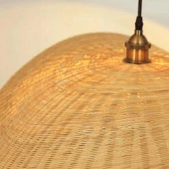 Bamboo Lotus Leaf Shaped Pendant Light -Demolights Sales Store BambooLotusLeafShapedPendantLight 7