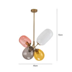 Nordic Led Glass Chandelier Pendant Lamp Kitchen Fixtures Living Room Bedroom -Demolights Sales Store DL10002 6