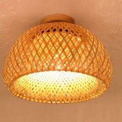 Bamboo Pendant Light Handmade Lamp Shade -Demolights Sales Store DL10004 3 1