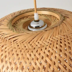 Natural Bamboo Chandelier Vintage Bamboo Woven Light -Demolights Sales Store DL10005 4
