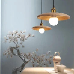 Nordic Wood Pendant Light Retro Lamp Creative Solid Wood Chandelier -Demolights Sales Store DL10016 6 1