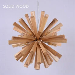 Nordic Creative Wooden Chandelier Flower-Shaped Dandelion Pendants Lights -Demolights Sales Store DL10018 7