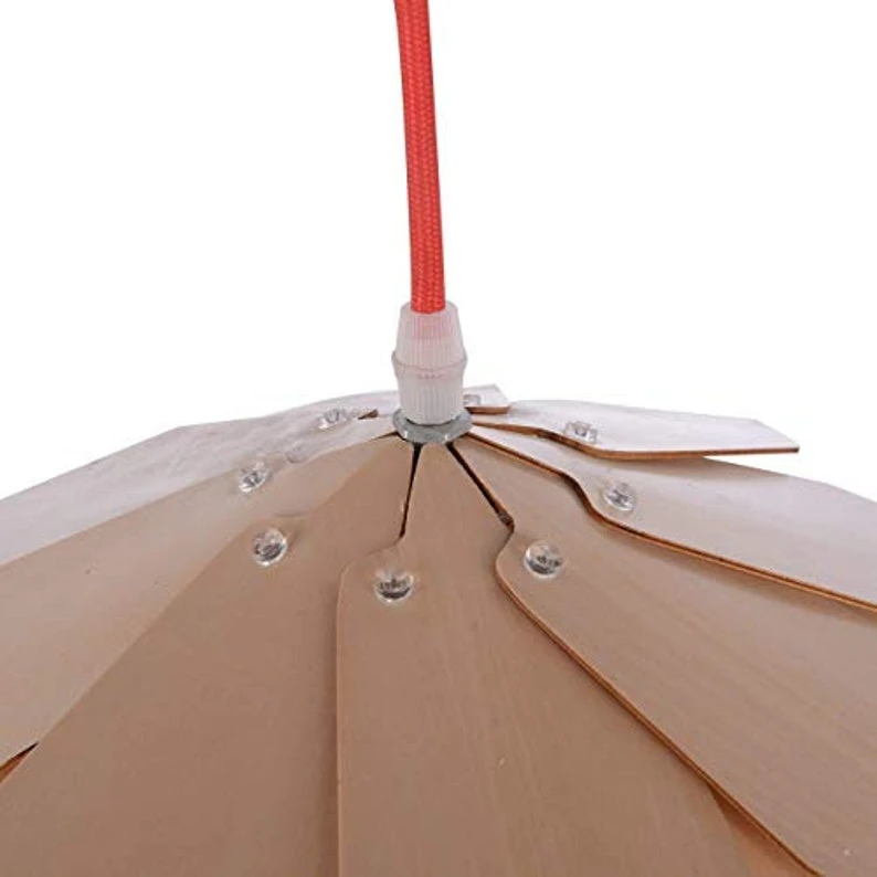 Wood Pine Cone DIY Pendant Nordic Wooden Chandelier Handcraft Ceiling Lampshade 6 Wood Pine Cone DIY Pendant Nordic Wooden Chandelier Handcraft Ceiling Lampshade - Image 6