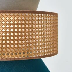 Water Lake Blue Fabric Ceiling Lamp Nordic Chandelier Basket Light Fixture -Demolights Sales Store DL10023 5