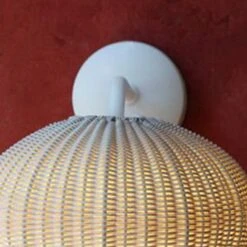Rattan Wall Lights Globe Wall Lamp Bamboo Japanese Furniture Mushroom Light -Demolights Sales Store DL10025 4