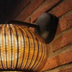 Rattan Wall Lights Globe Wall Lamp Bamboo Japanese Furniture Mushroom Light -Demolights Sales Store DL10025 6