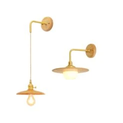 Wooden Wall Light-Wood Pendant Light-Vintage Wall Lamp-Boho Light Fixture -Demolights Sales Store DL10029 5