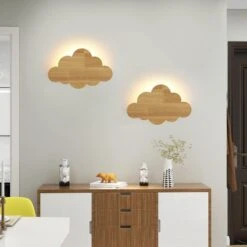 Cloud Wood Wall Light Vintage Wood Sconces Light Decor Lights -Demolights Sales Store DL10032 first