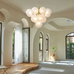 Water Ripples Chandelier Lighting Nordic Bubble Chandelier