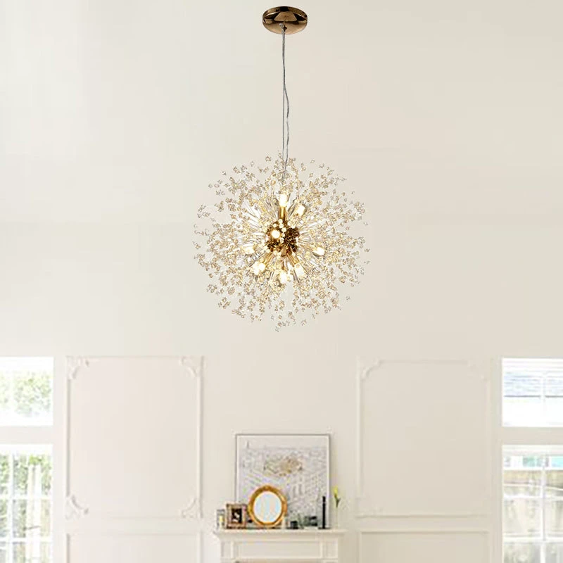 Design Dandelion Beaded Ceiling Light Flower Pendant Lights Crystal Chandelier 2 Design Dandelion Beaded Ceiling Light Flower Pendant Lights Crystal Chandelier - Image 2