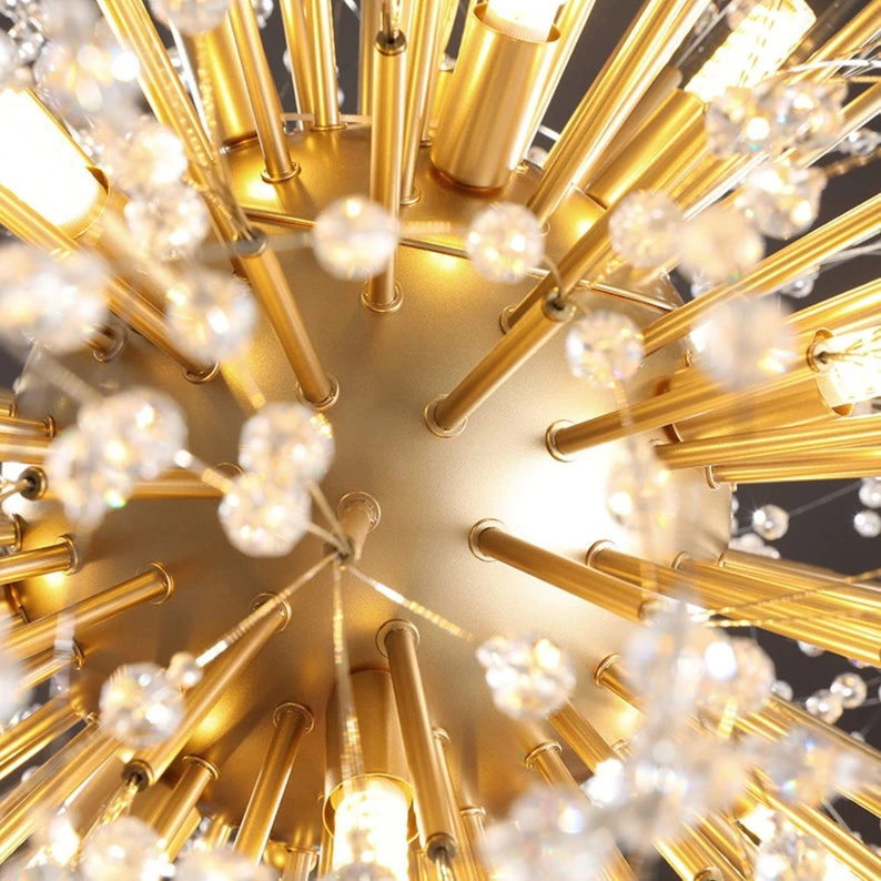 Design Dandelion Beaded Ceiling Light Flower Pendant Lights Crystal Chandelier 6 Design Dandelion Beaded Ceiling Light Flower Pendant Lights Crystal Chandelier - Image 6