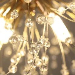 Design Dandelion Beaded Ceiling Light Flower Pendant Lights Crystal Chandelier 13 Design Dandelion Beaded Ceiling Light Flower Pendant Lights Crystal Chandelier -Demolights Sales Store DL10041 8 1
