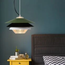 Green Pendant Light Modern Chandelier 3 Layer Light Fixture Art -Demolights Sales Store DL10042 3 1