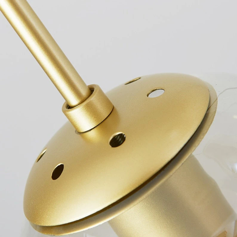 Glass Pendant Light Bubble Spiral Staircase Ball Brass Chandelier 9 Glass Pendant Light Bubble Spiral Staircase Ball Brass Chandelier - Image 9