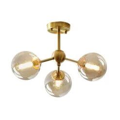 Bubble Pendant Light Modern Brass Chandelier Metal Ceiling Light Fixture -Demolights Sales Store DL10045 7