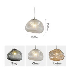 Glass Bubble Chandelier Nordic Globe Minimalist Stair Pendant Lights -Demolights Sales Store DL10047 1