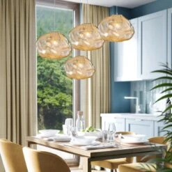 Glass Bubble Chandelier Nordic Globe Minimalist Stair Pendant Lights -Demolights Sales Store DL10047 8 1