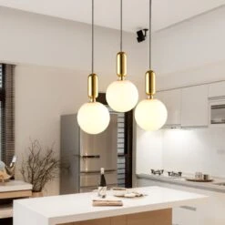 Modern Kitchen Pendant Light Unique Brass Ceiling Light