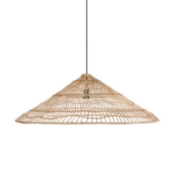 Rustic Pendant Light Umbrella Wicker Lampshade -Demolights Sales Store DL10051 3