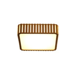 Square Wood Ceiling Light Led Wood Pendant Lamp -Demolights Sales Store DL10053 3 1