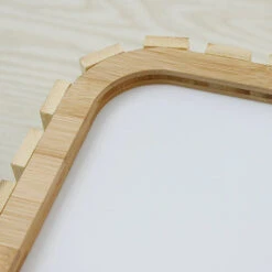 Square Wood Ceiling Light Led Wood Pendant Lamp -Demolights Sales Store DL10053 5 1