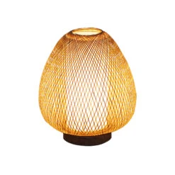 Traditional Bamboo Desk Lamp Weave Lampshade -Demolights Sales Store DL10054 3