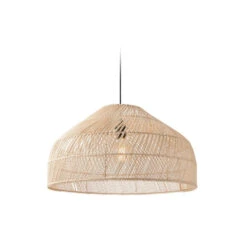 Natural Woven Lamp Shade Wicker Pendant Light -Demolights Sales Store DL10056 5