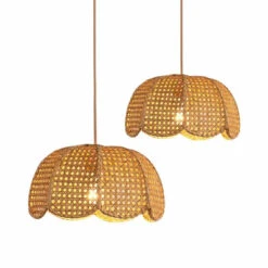 Vintage Handcraft Rattan Light Chandelier Lighting -Demolights Sales Store DL10057 1